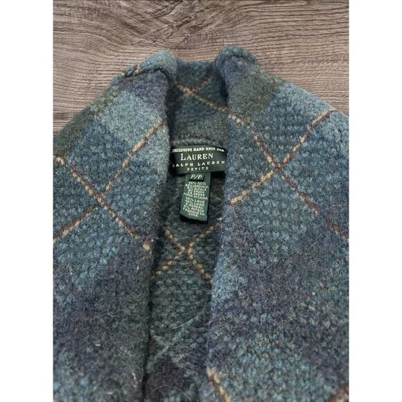 Vintage Ralph Lauren Sweater Green Wool/Hand Knitted - Picture 3 of 9